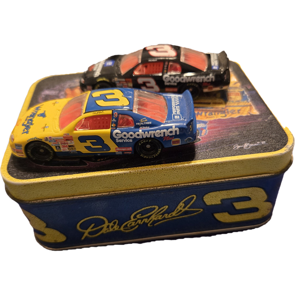 Dale Earnhardt #3 Wrangler Goodwrench 1999 Action 1:64 Scale 2 Car Collector Tin